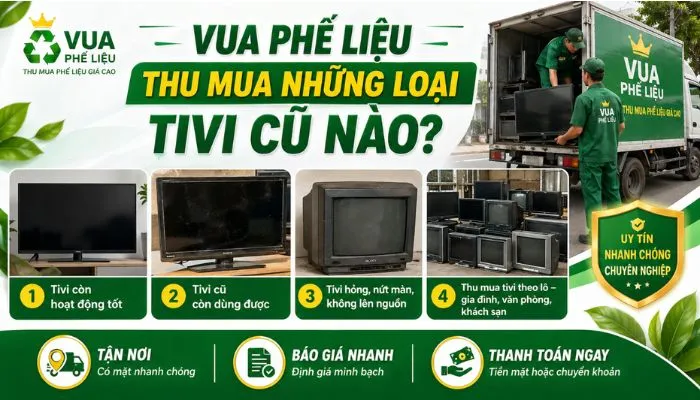 Các loại ti vi được thu mua phổ biến tại Hà Nội