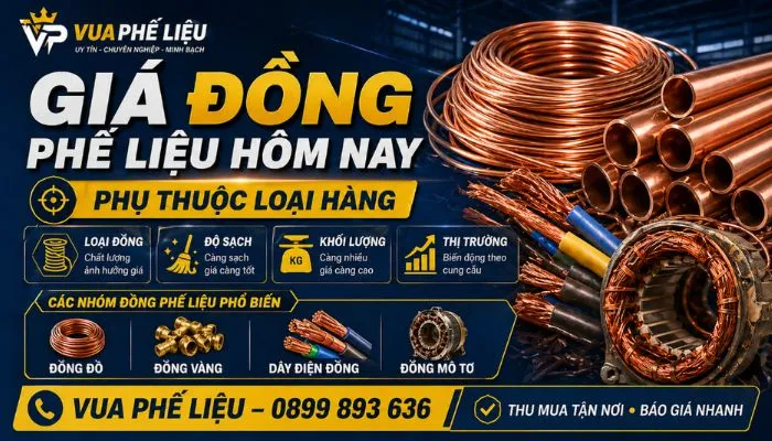 Cập nhật bảng giá đồng phế liệu hôm nay - Vua Phế Liệu