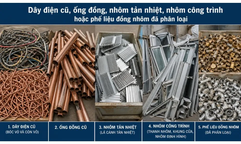 Đồng nhôm phế liệu giá trị cao