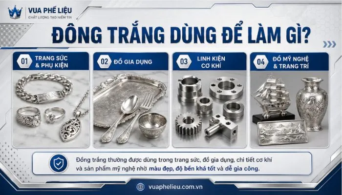 Đồng trắng dùng để làm gì?