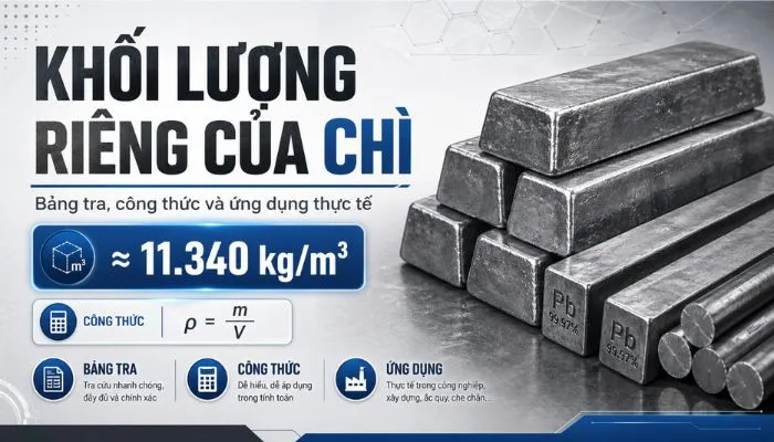 Khối lượng riêng của chì