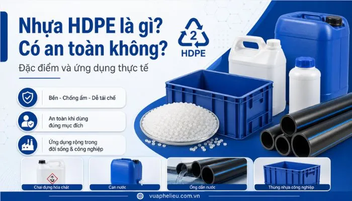 Nhựa HDPE là gì? Có an toàn không?