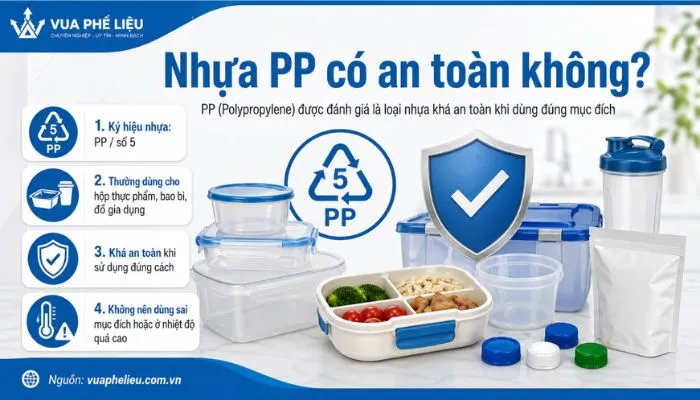 Nhựa PP có an toàn không?
