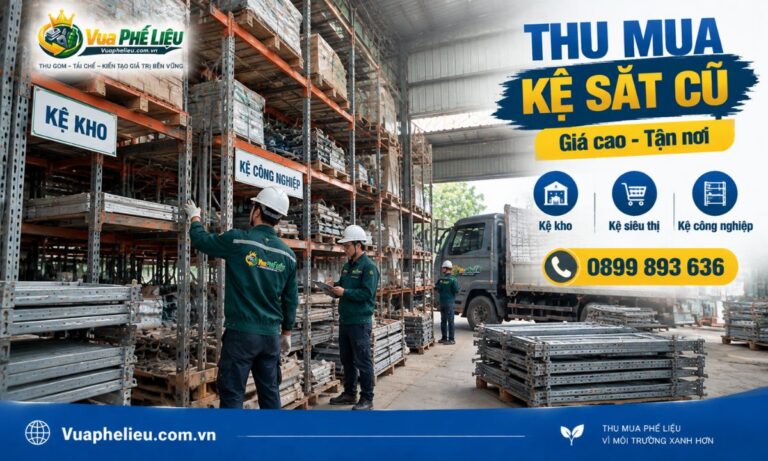 Thu mua kệ sắt cũ giá cao tận nơi tại Vua Phế Liệu