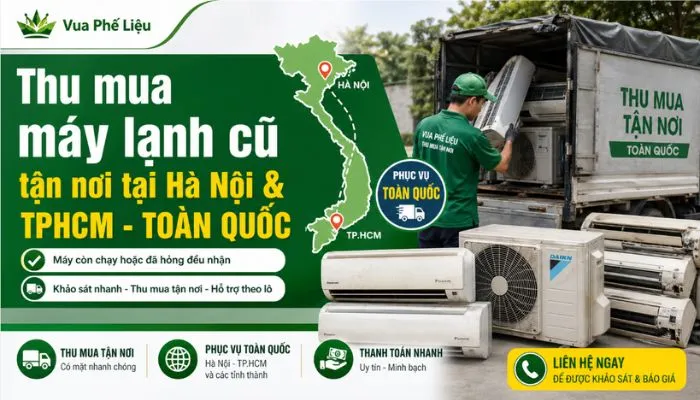 Thu mua máy lạnh cũ Hà Nội - TPHCM