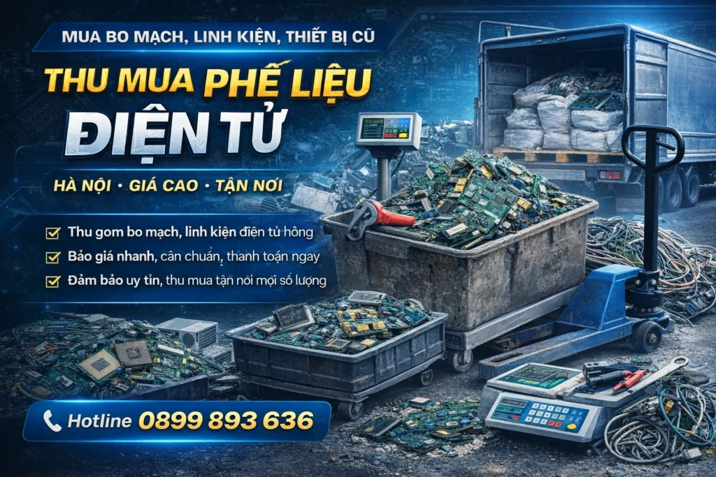 Thu mua phế liệu điện tử giá cao