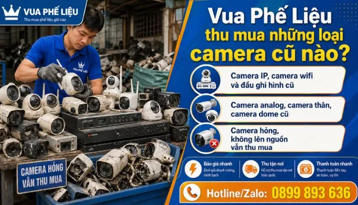 Vua Phế Liệu thu mua những loại camera cũ nào?