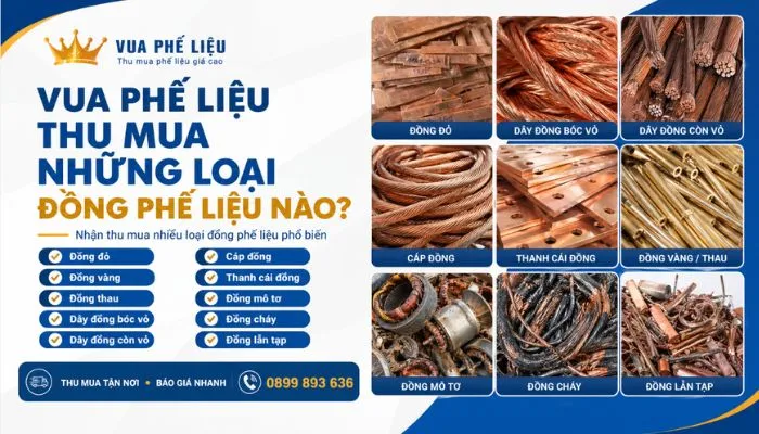 Vua Phế Liệu thu mua những loại đồng phế liệu nào?