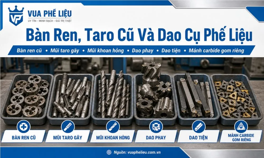 Bàn ren taro cũ phế liệu