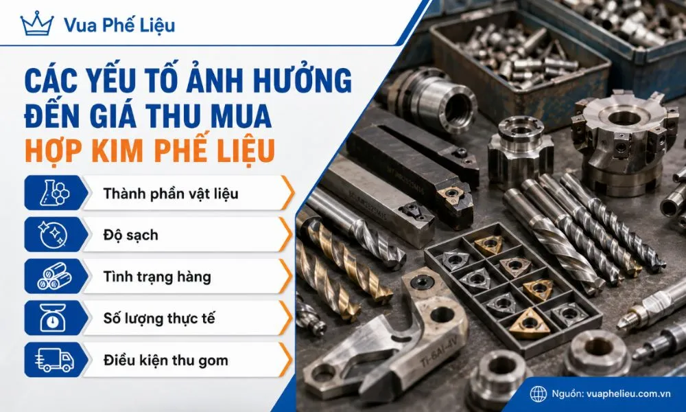 Các yếu tố ảnh hưởng đến giá thu mua hợp kim phế liệu