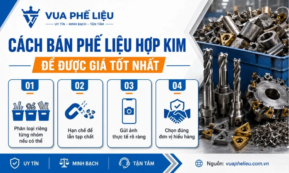 Cách bán phế liệu hợp kim để được giá tốt nhất