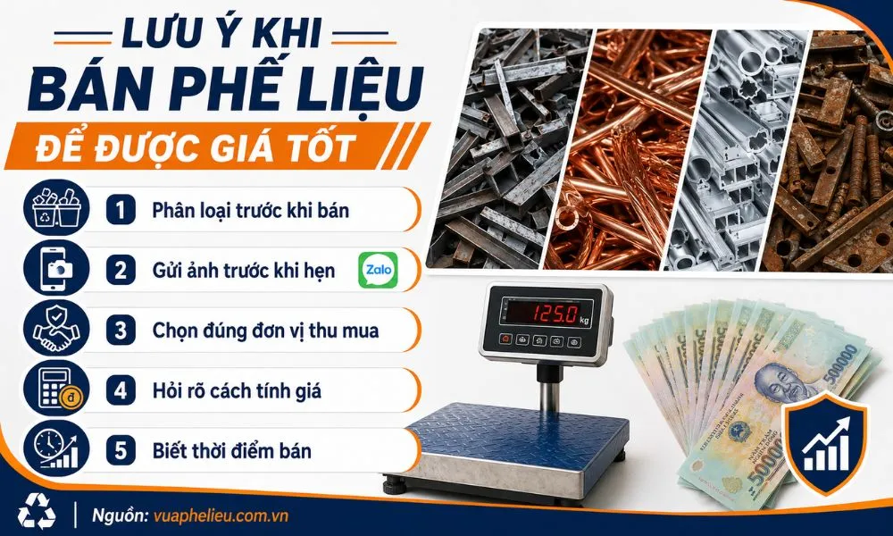 Lưu ý khi bán phế liệu