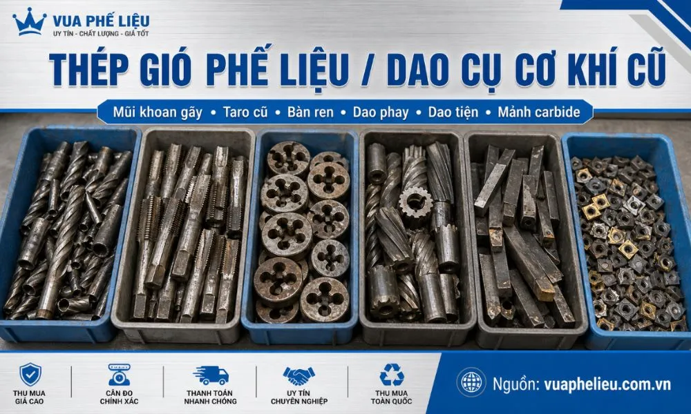 thép gió phế liệu đạo cụ