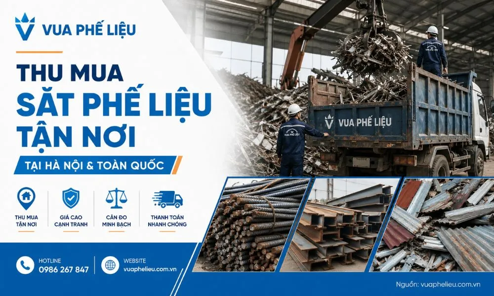 Thu mua sắt phế liệu tận nơi tại Hà Nội & Toàn Quốc