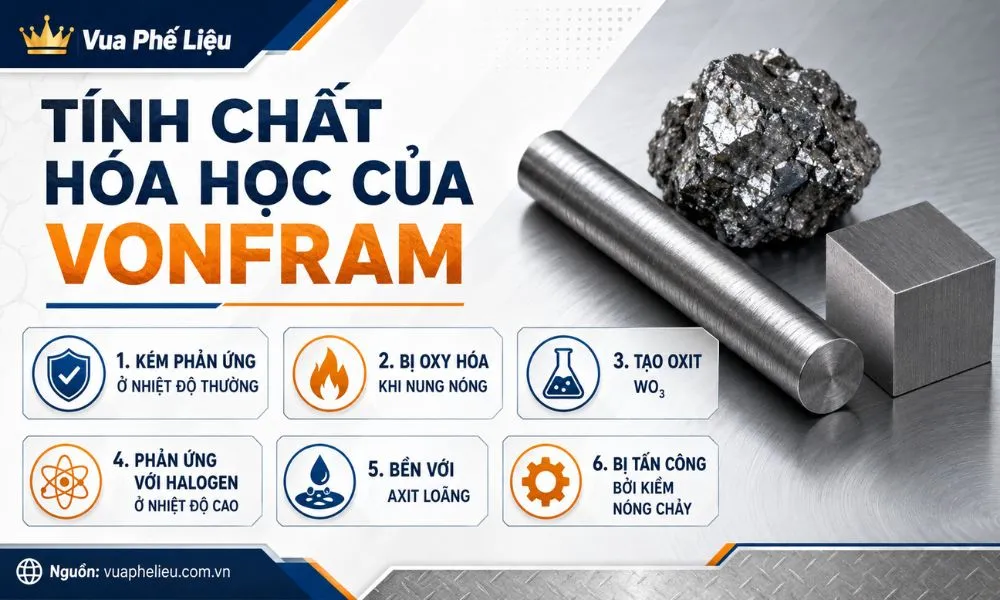 Tính chất hóa học của vonfram