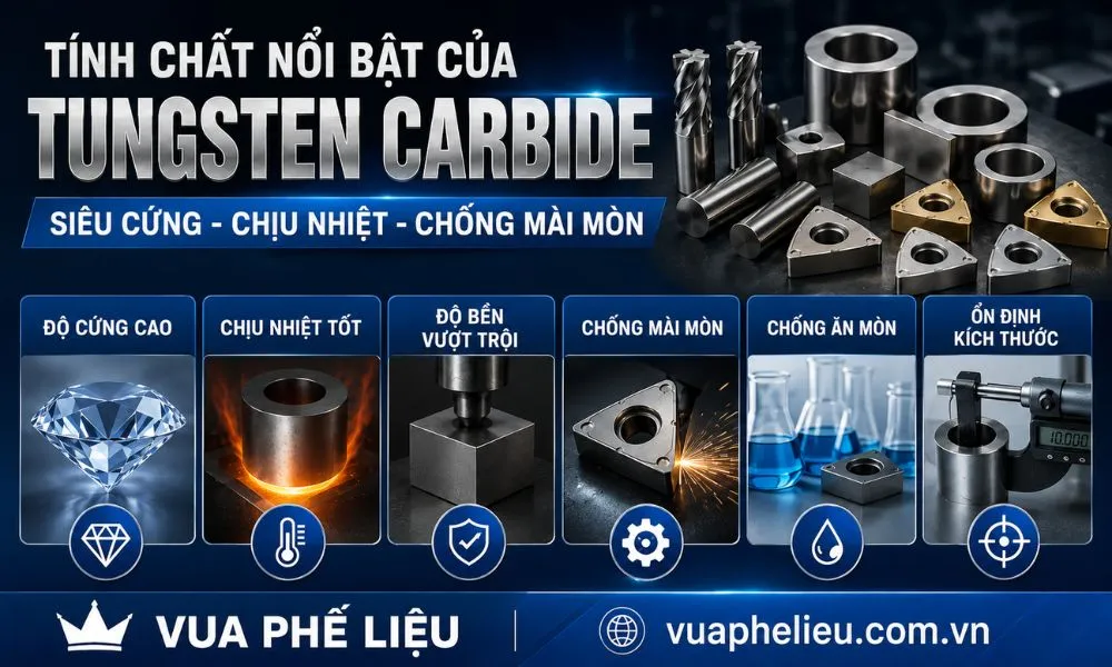 Tính chất nổi bật của Tungsten Carbide