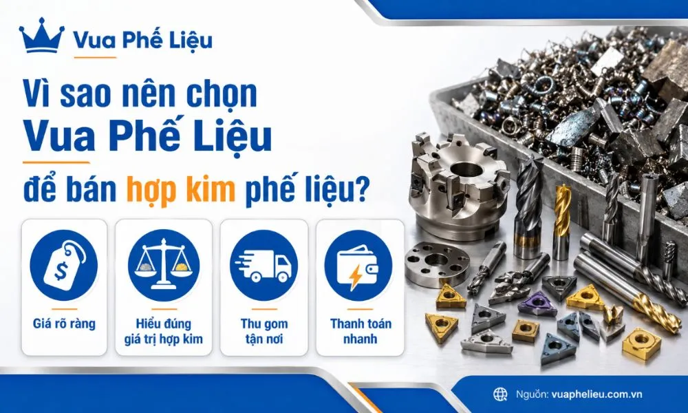 Vì sao chọn bán phế liệu hợp kim cho Vua Phế Liệu
