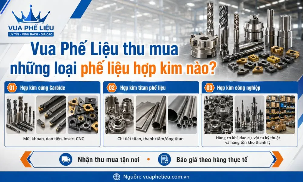 Vua Phế Liệu thu mua những loại hợp kim phế liệu nào?