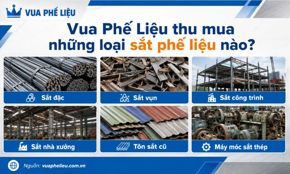 Vua Phế Liệu thu mua những loại sắt phế liệu nào?