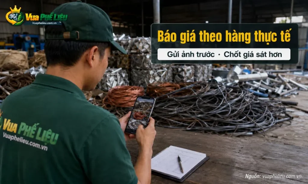 Báo giá phế liệu Đồng Nai theo loại hàng thực tế