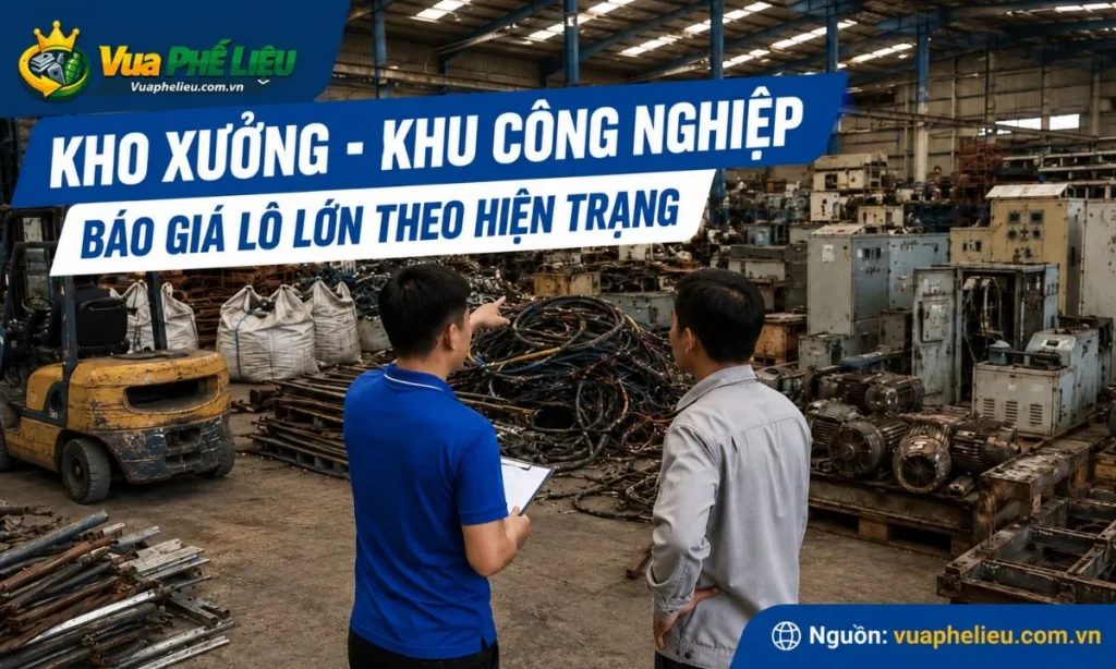 Thu mua phế liệu kho xưởng khu công nghiệp Đồng Nai