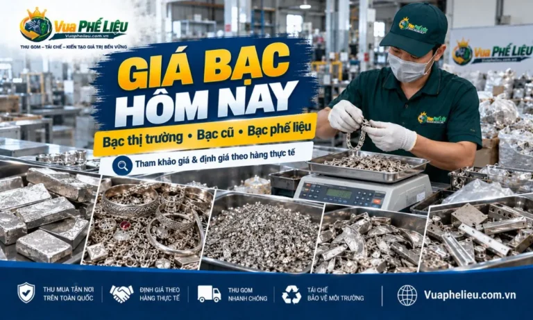 Giá bạc hôm nay và giá bạc cũ, bạc phế liệu