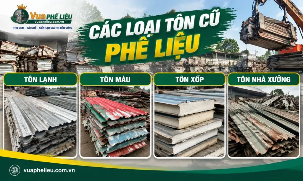 Phân loại tôn cũ phế liệu