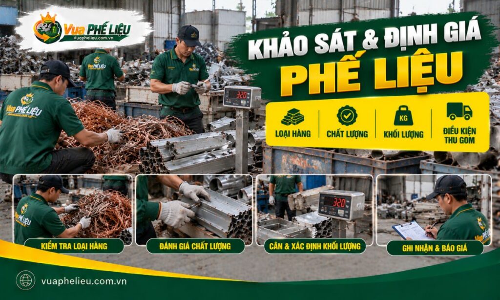 Khảo sát và đánh giá phế liệu trước khi thu mua tại Nam Từ Liêm