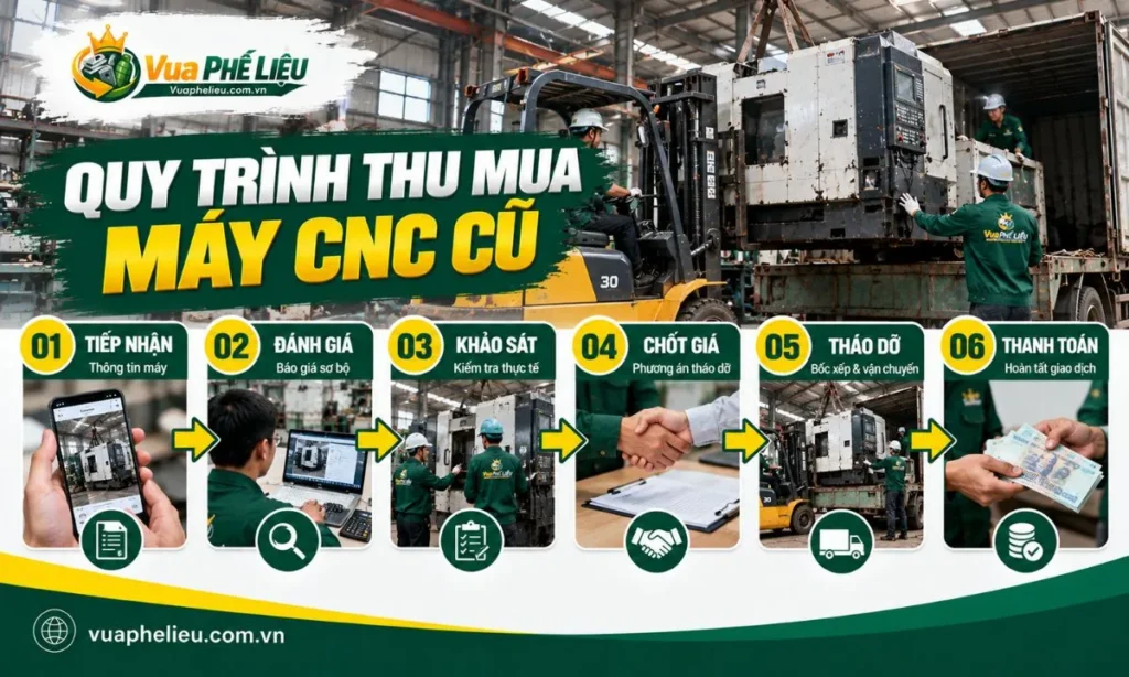 Quy trình thu mua máy CNC cũ tận nơi