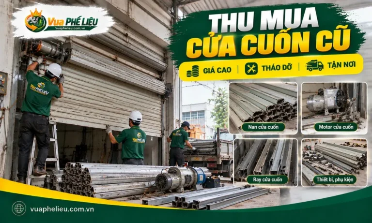 Thu mua cửa cuốn cũ giá cao, tháo dỡ tận nơi