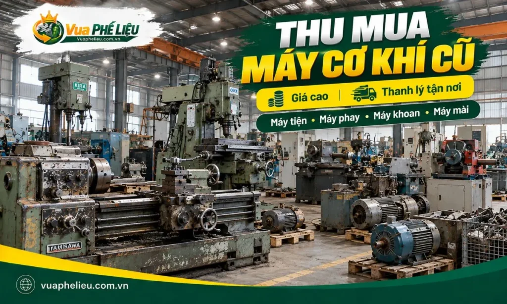 Thu mua máy cơ khí cũ giá cao tận nơi