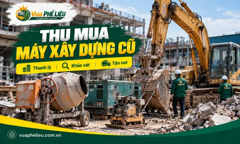 Thu mua máy xây dựng cũ giá cao tận nơi