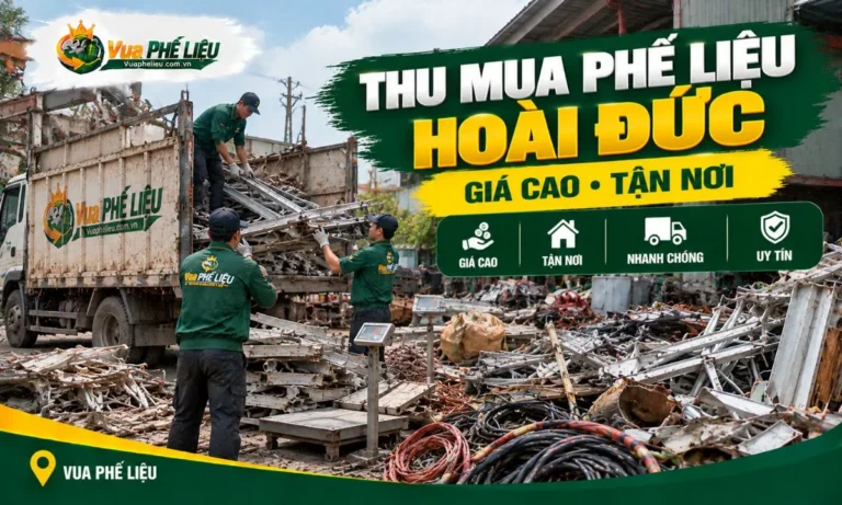 Thu mua phế liệu Hoài Đức giá cao, tận nơi