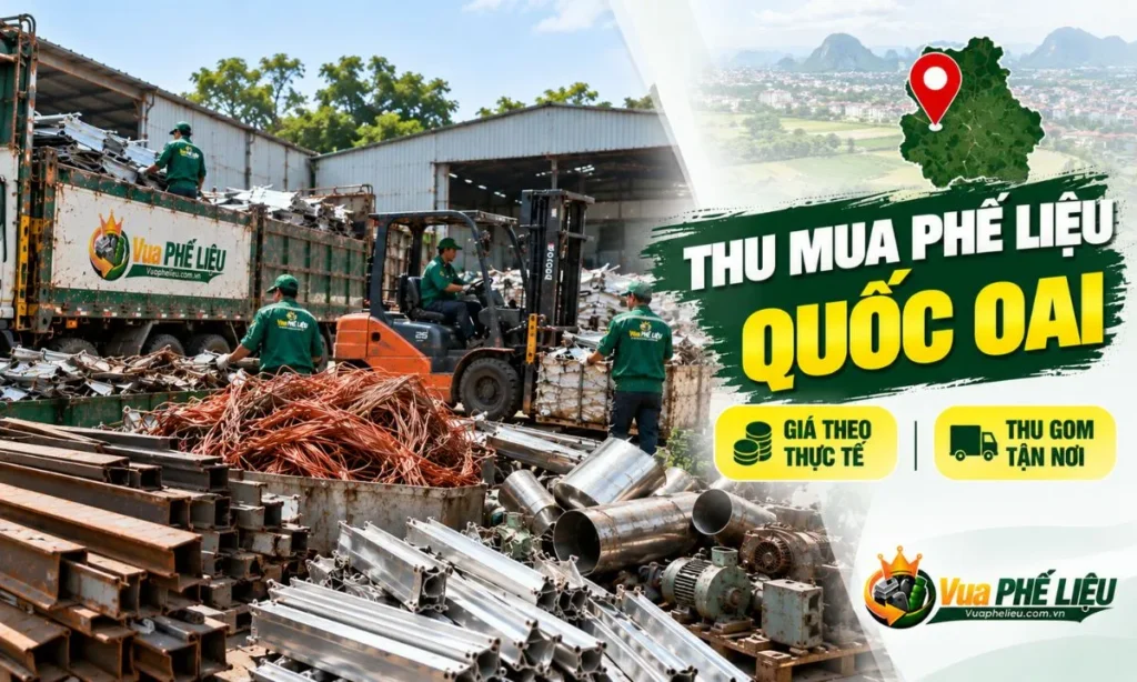 Thu mua phế liệu Quốc Oai giá cao tận nơi