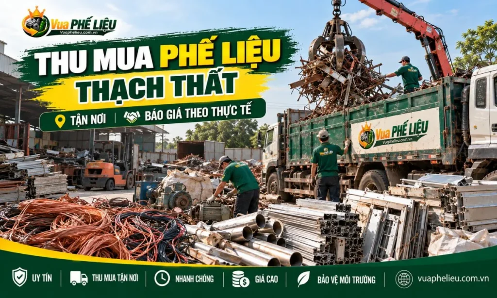 Thu mua phế liệu tại Thạch Thất tận nơi