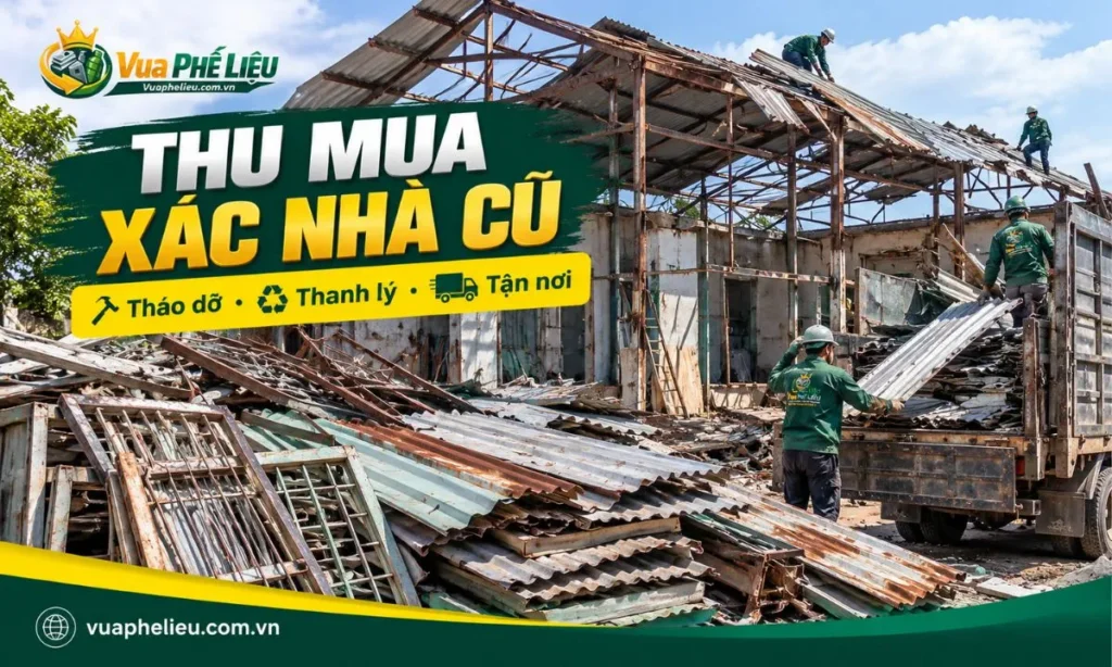 Thu mua xác nhà cũ tận nơi