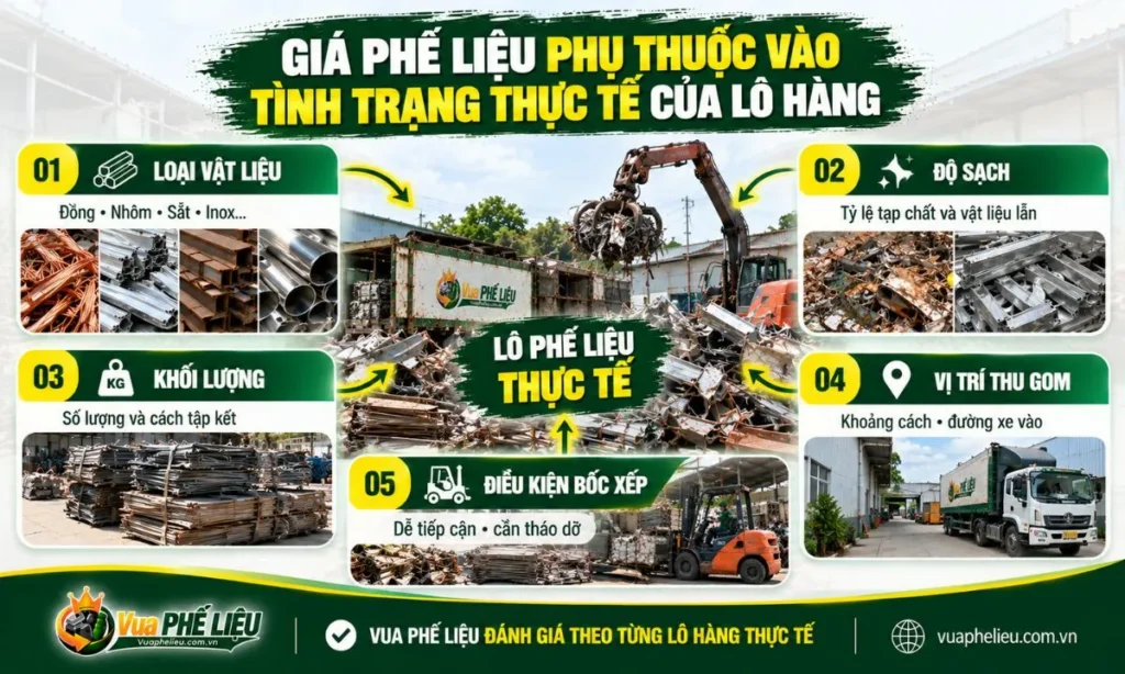 Các yếu tố ảnh hưởng đến giá phế liệu tại Quốc Oai